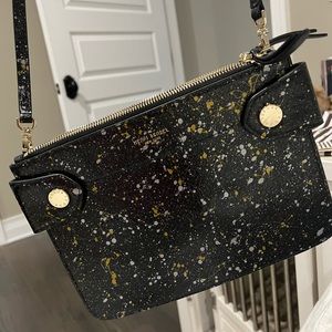 Henri Bendel Divine splatter snake crossbody bag